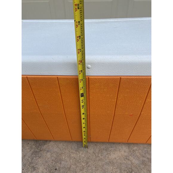 Coleman Fram Cooler Large Ice Chest Orange Handles Boat Tailgate Vintage 5294A - Picture 15 of 15